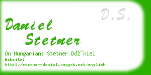 daniel stetner business card